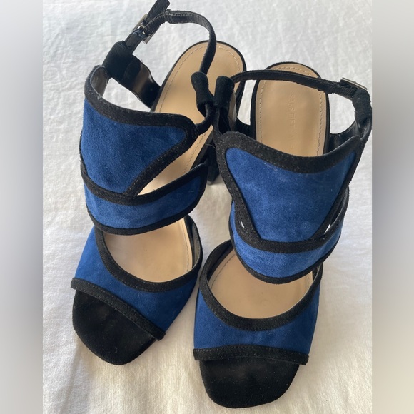 Saks Fifth Avenue Colorblock Sandals - Picture 1 of 9